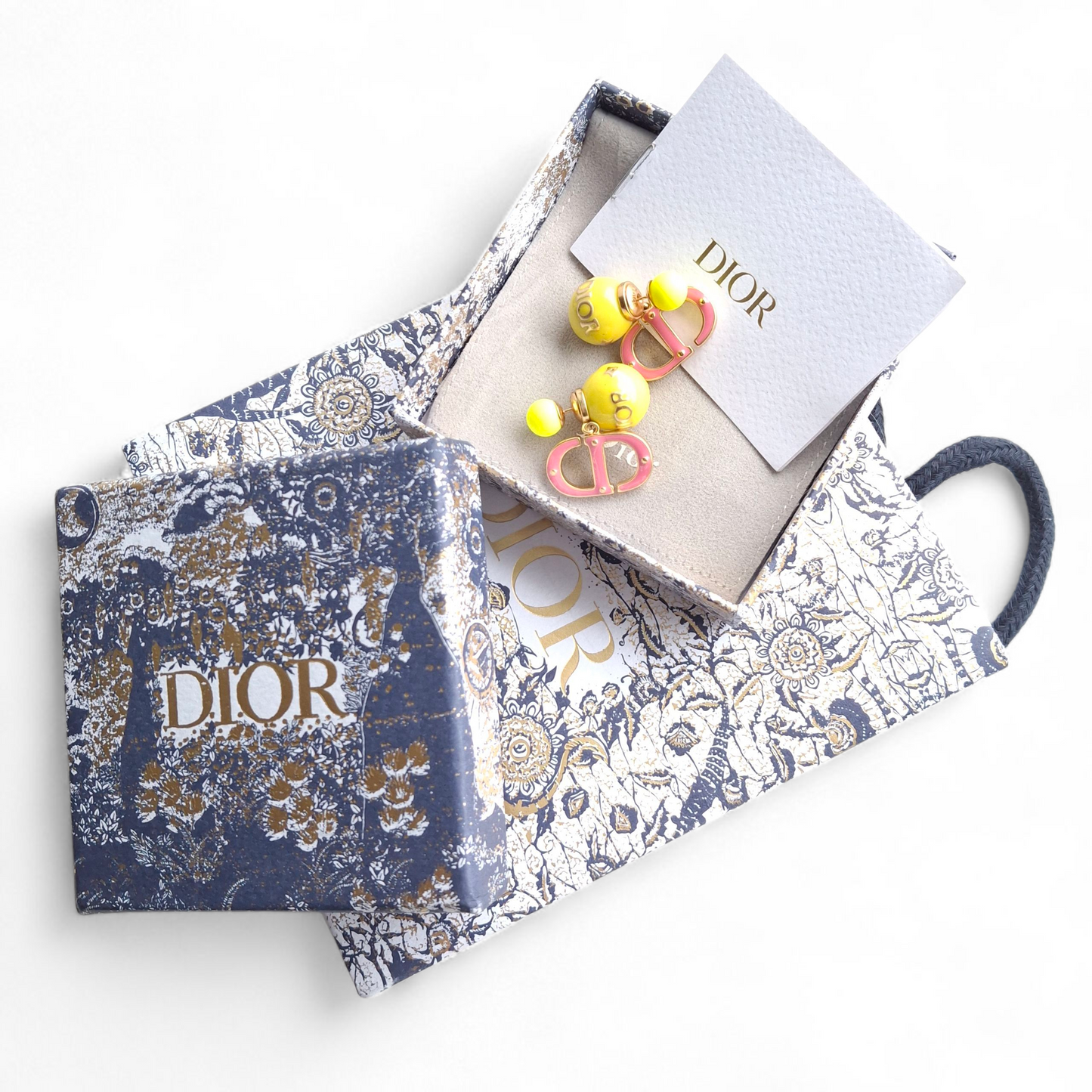 Christian Dior Tribales CD Logo Earrings