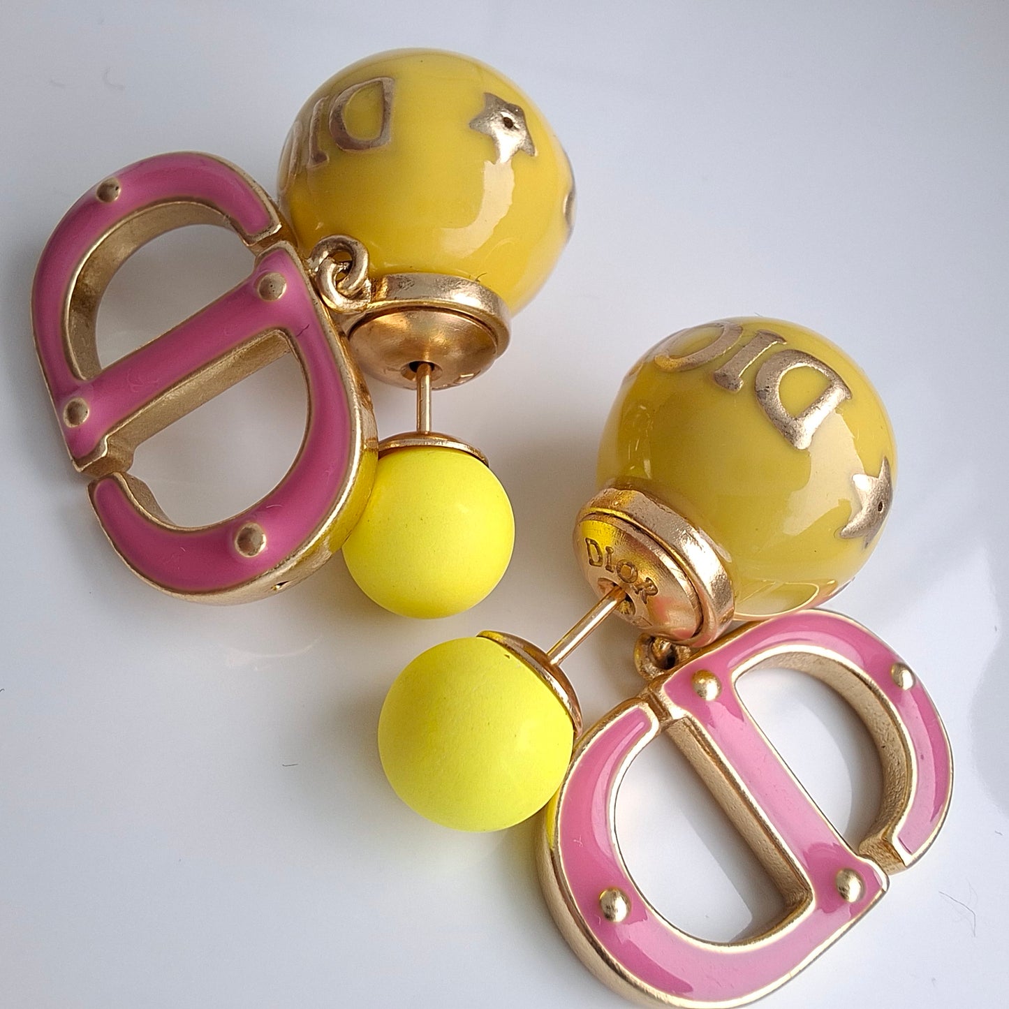 Christian Dior Tribales CD Logo Earrings