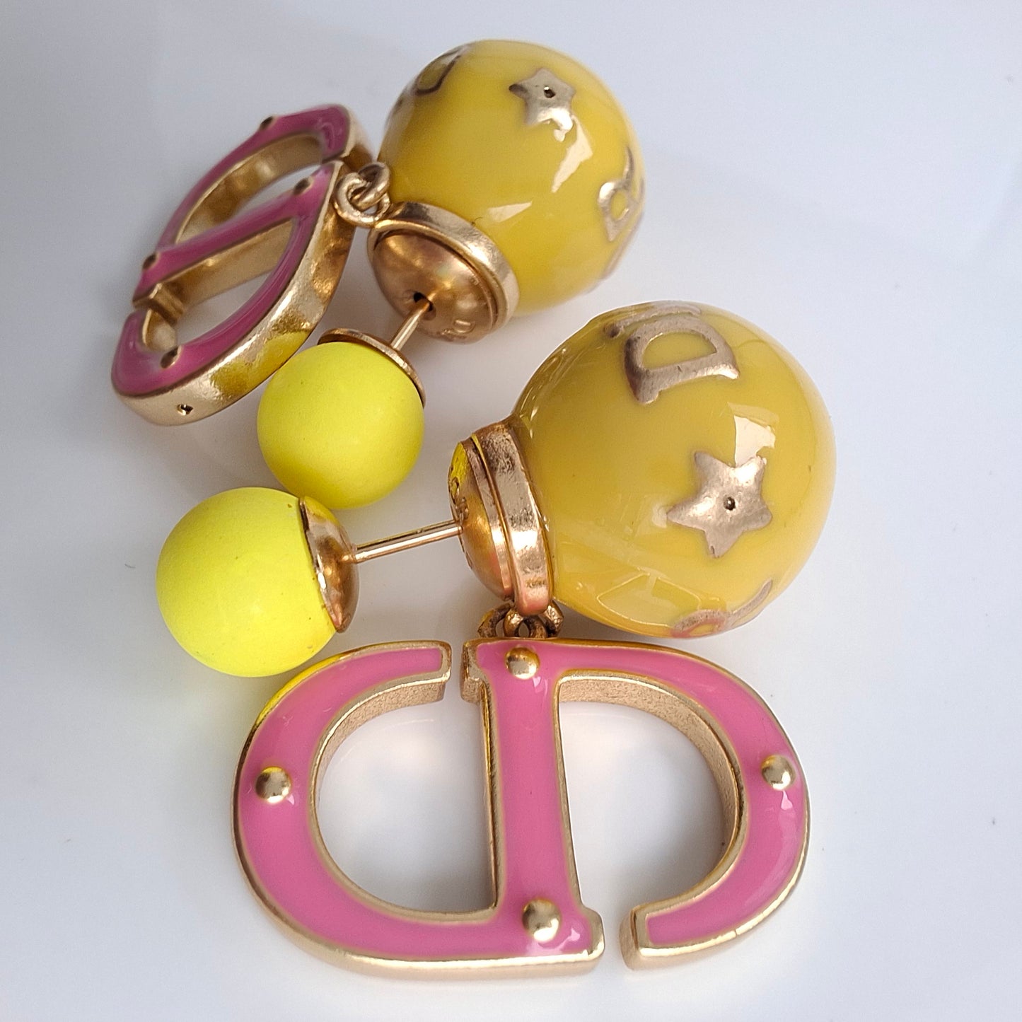 Christian Dior Tribales CD Logo Earrings