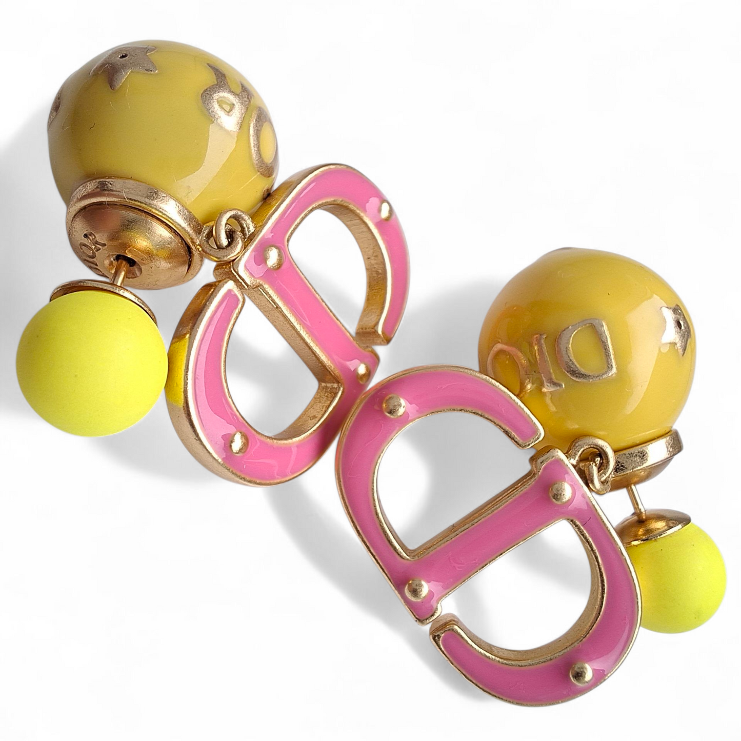 Christian Dior Tribales CD Logo Earrings