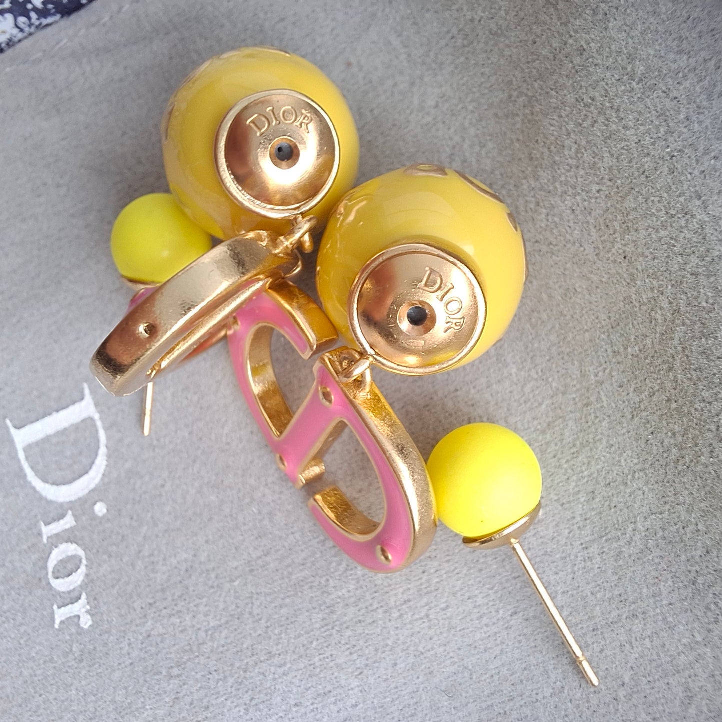 Christian Dior Tribales CD Logo Earrings